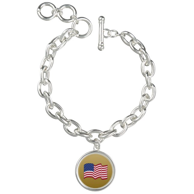 American Flag Charm Bracelet  (Product)