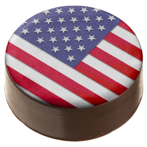 American Flag Chocolate Covered Oreo