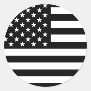American Flag Classic Round Sticker