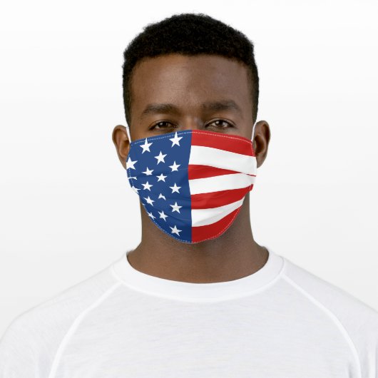 American Flag Cloth Face Mask Cover (Worn)