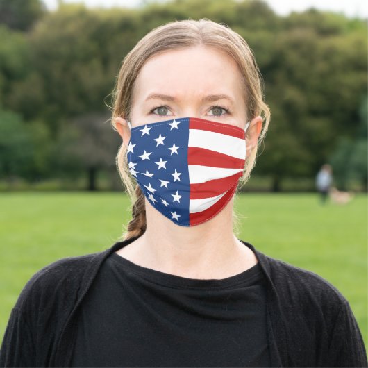 American Flag Cloth Face Mask Cover (Outside)