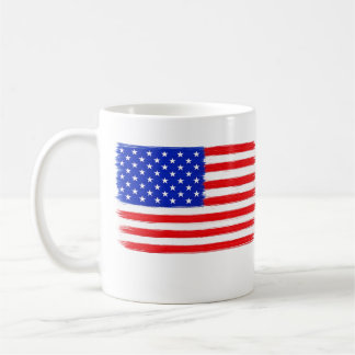 American flag coffee mug