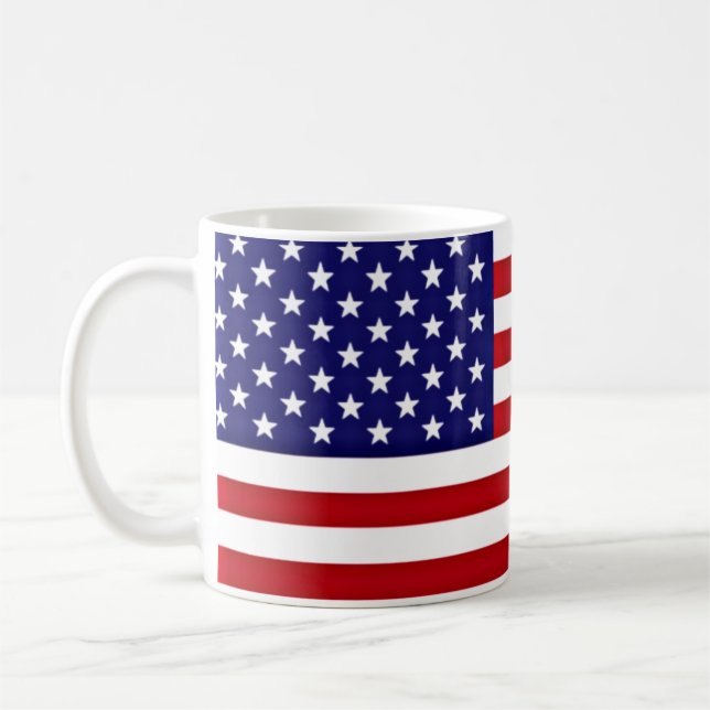 american flag coffee mug (Left)