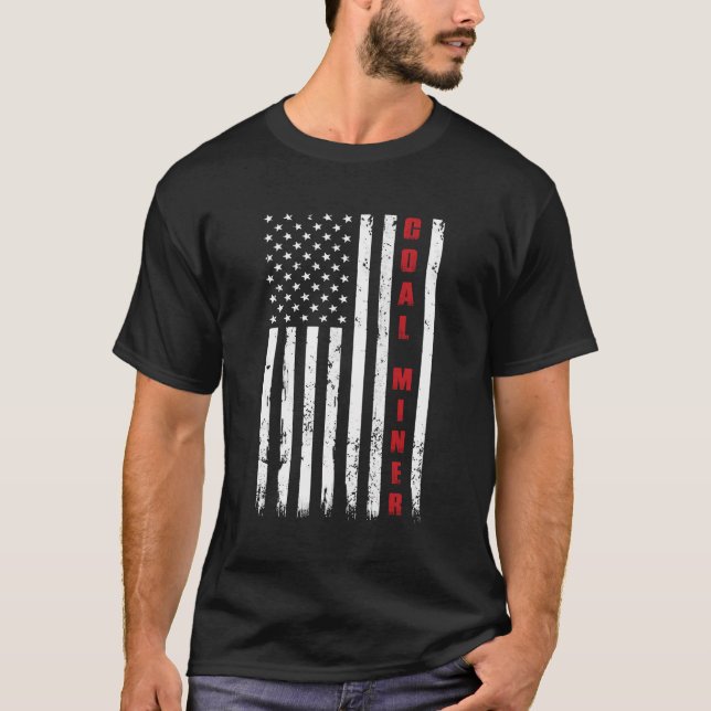 American Flag Cole Miner T-Shirt (Front)