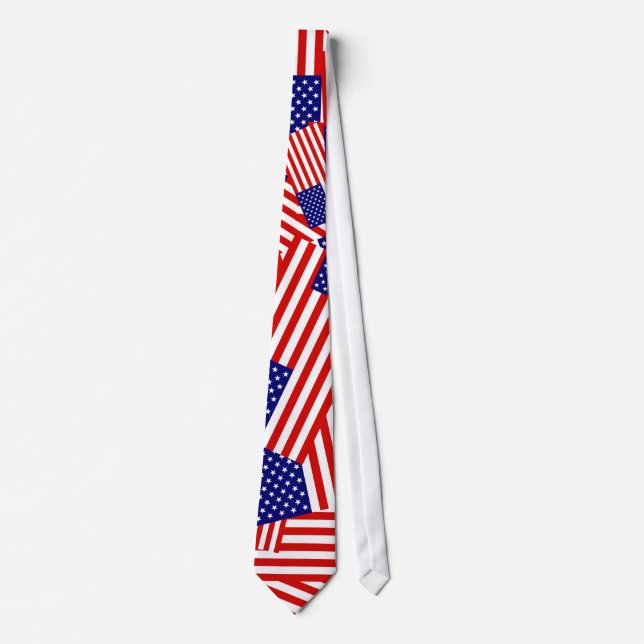 American Flag Collage Tie (Front)