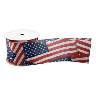 American Flag Collection Satin Ribbon