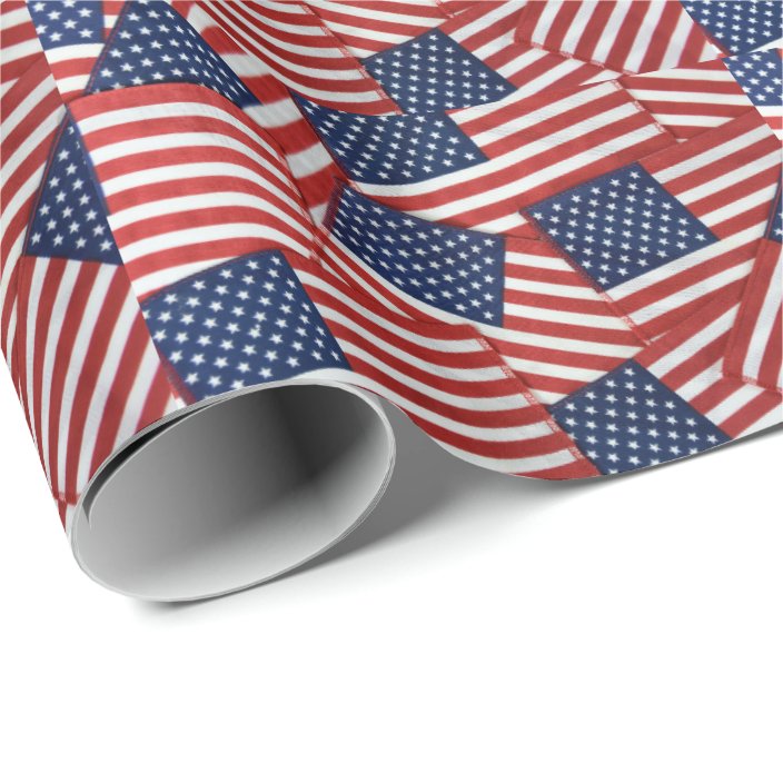 American flag collection wrapping paper | Zazzle.com