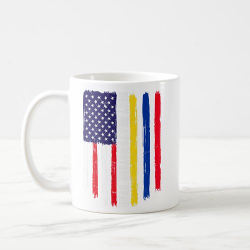 American Flag  Colombia Flag Best Grandmother Eve Coffee Mug