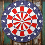 American Flag Colors Dartboard<br><div class="desc">Show your patriotic spirit with our American Flag Dartboard, a perfect addition to your game room or living space. This dartboard features the iconic red, white, and blue colors of the American flag, symbolizing the pride and unity of the United States. Elevate your game night with this patriotic dartboard, blending...</div>