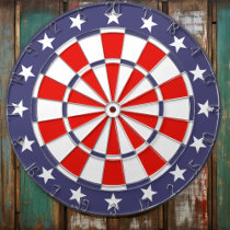 American Flag Colors Dartboard