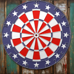 American Flag Colors Dartboard