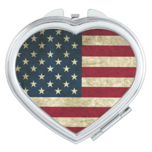 American Flag Compact Mirror