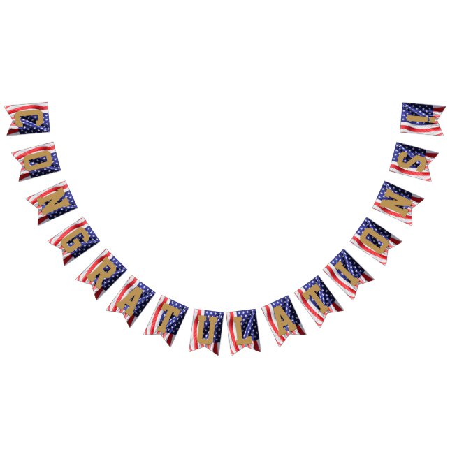 American Flag Congratulations Military Retirement (All)