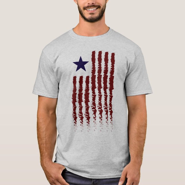 American Flag Contemporary T-Shirt (Front)