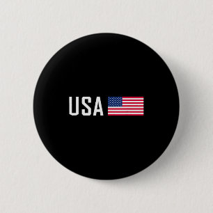 American Flag Cool Patriotic Men Women 4th Of July Button