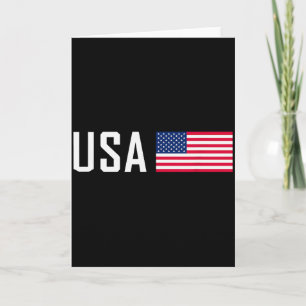 American Flag Cool Patriotic Men Women 4th Of July Card