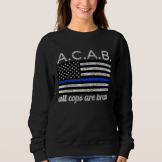 American Flag Cops Are Brave Support Police Back T Sweatshirt
