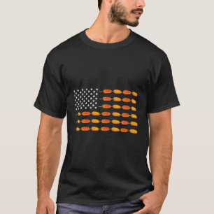 American Flag Corndog State Fair Fried Corn Dog T-Shirt