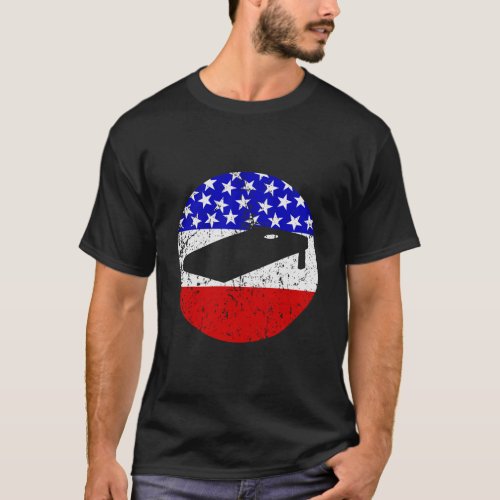 American Flag Cornhole Cornhole Board T_Shirt