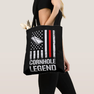 American Flag Cornhole cornhole Tote Bag