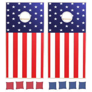 American Flag Cornhole Set