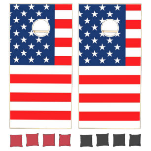 American Flag Cornhole Set