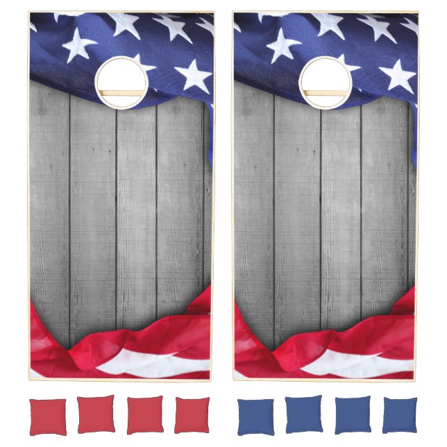 American Flag Cornhole Set (Set)