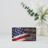 American Flag Corporate Professional Patriotic Business Card (Standing Front)