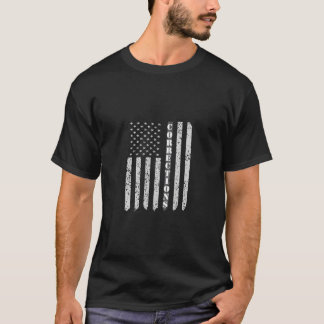 American Flag Corrections Officer Shirt Thin Gray 