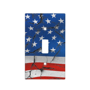American Flag Country Rustic Light Switch Cover
