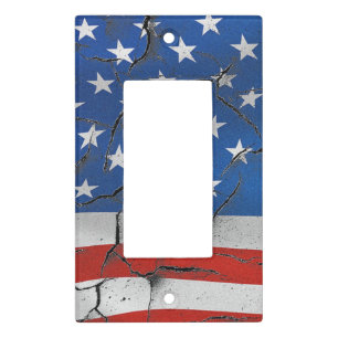 American Flag Country Rustic Light Switch Cover