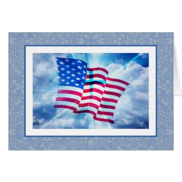 American Flag Cross in Clouds American Flag Cross in Clouds