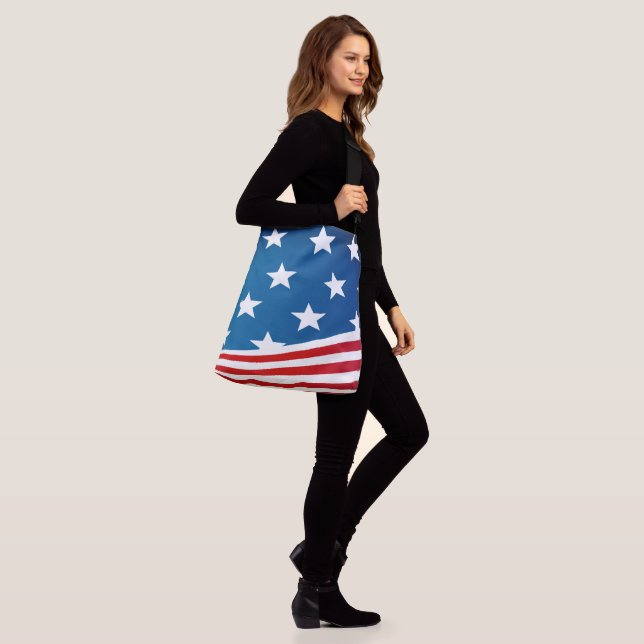 American Flag Crossbody Bag (On Model)