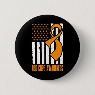American Flag CRPS Awareness Button