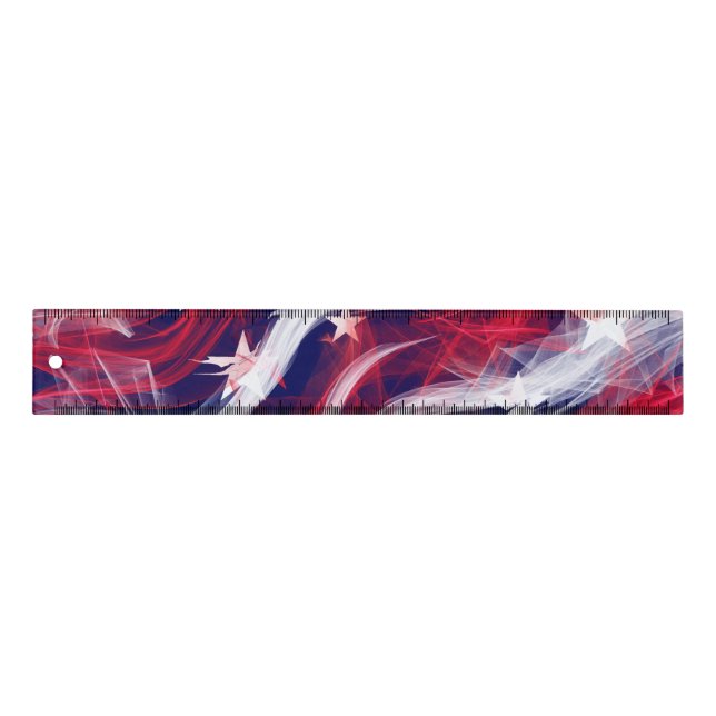 American flag Custom 12 inch Ruler (Front)