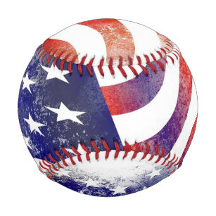 Baseball American Flag