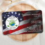 American Flag Custom Corporate Logo Patriotic Business Card