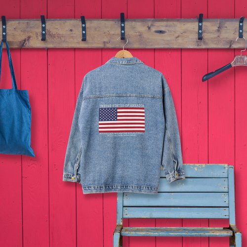 American Flag Custom Denim Jacket