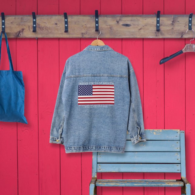 American Flag Custom Denim Jacket (Creator Uploaded)
