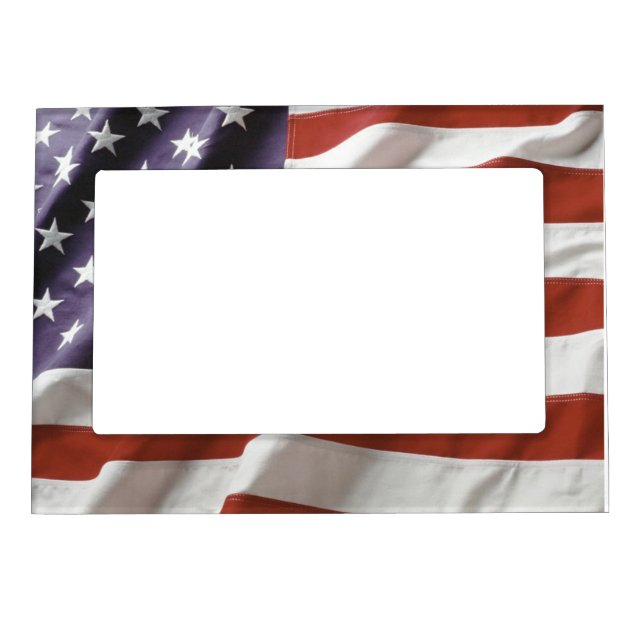American Flag - custom magnetic picture frame (Front)