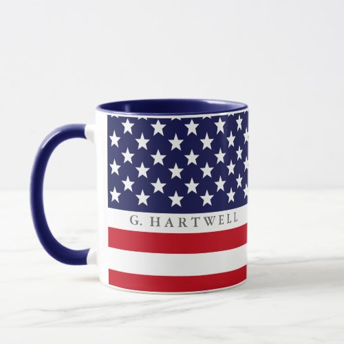 American Flag Custom Mug
