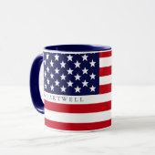 American Flag Custom Mug (Front Left)
