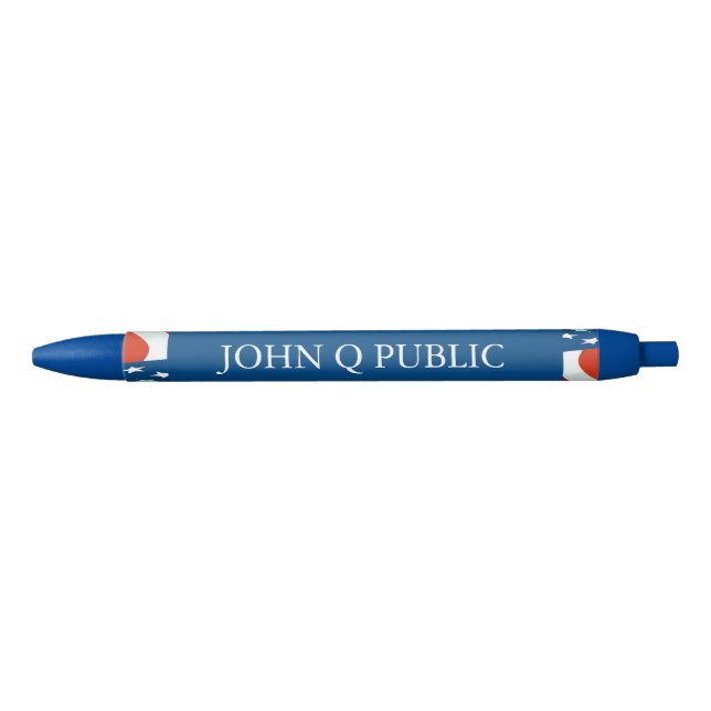 American Flag Custom Name Template Pen (Front)