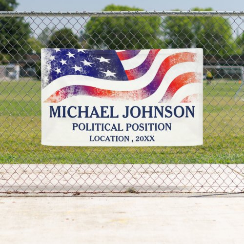 American Flag Custom Political Campaign Election Banner