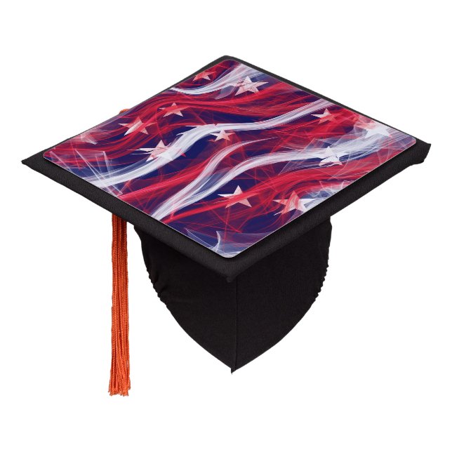American flag Custom Tassel Topper (Angled)