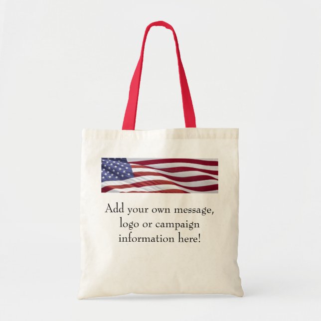 American Flag Customizable Bag (Front)