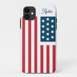American Flag Customizable iPhone 11 Case