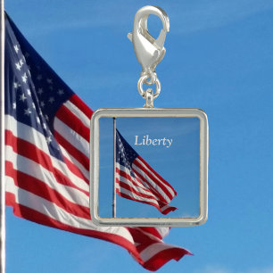 American Flag Customizable Zipper Pull or Charm