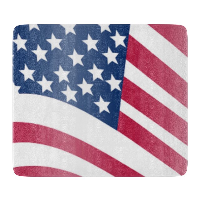 AMERICAN FLAG CUTTING BOARD (Front)