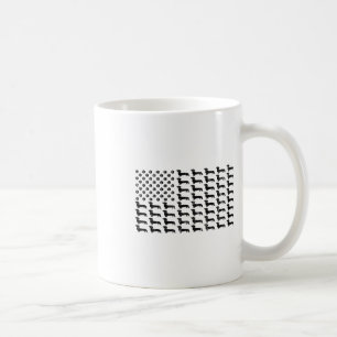 American Flag Dachshund Dog Paw Lover Patriotic 4t Coffee Mug